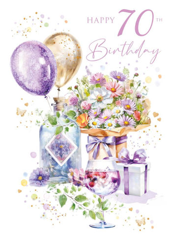 Picture of HAPPY 70TH BIRTHDAY CARD